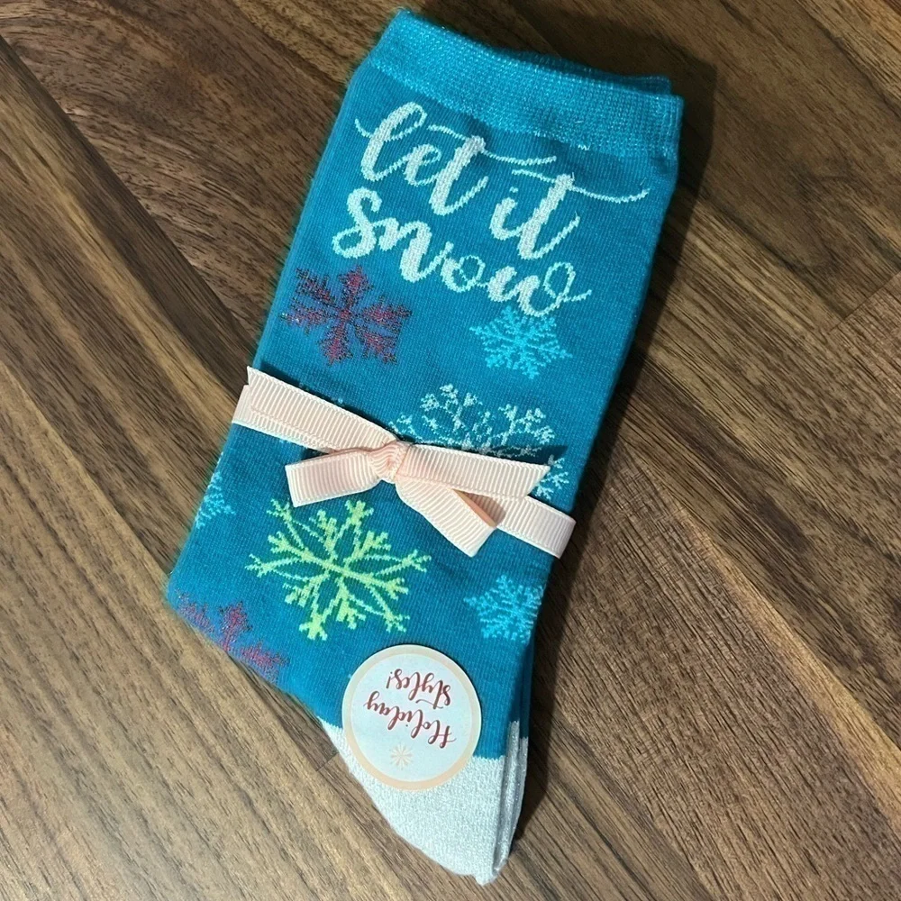 Winter Socks Let It Snow